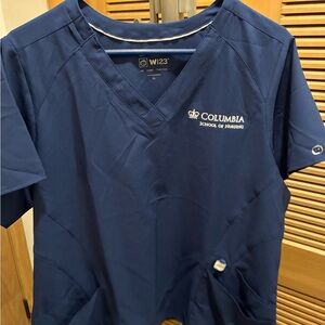 Columbia University School Of Nursing Scrub Top- New with Tags